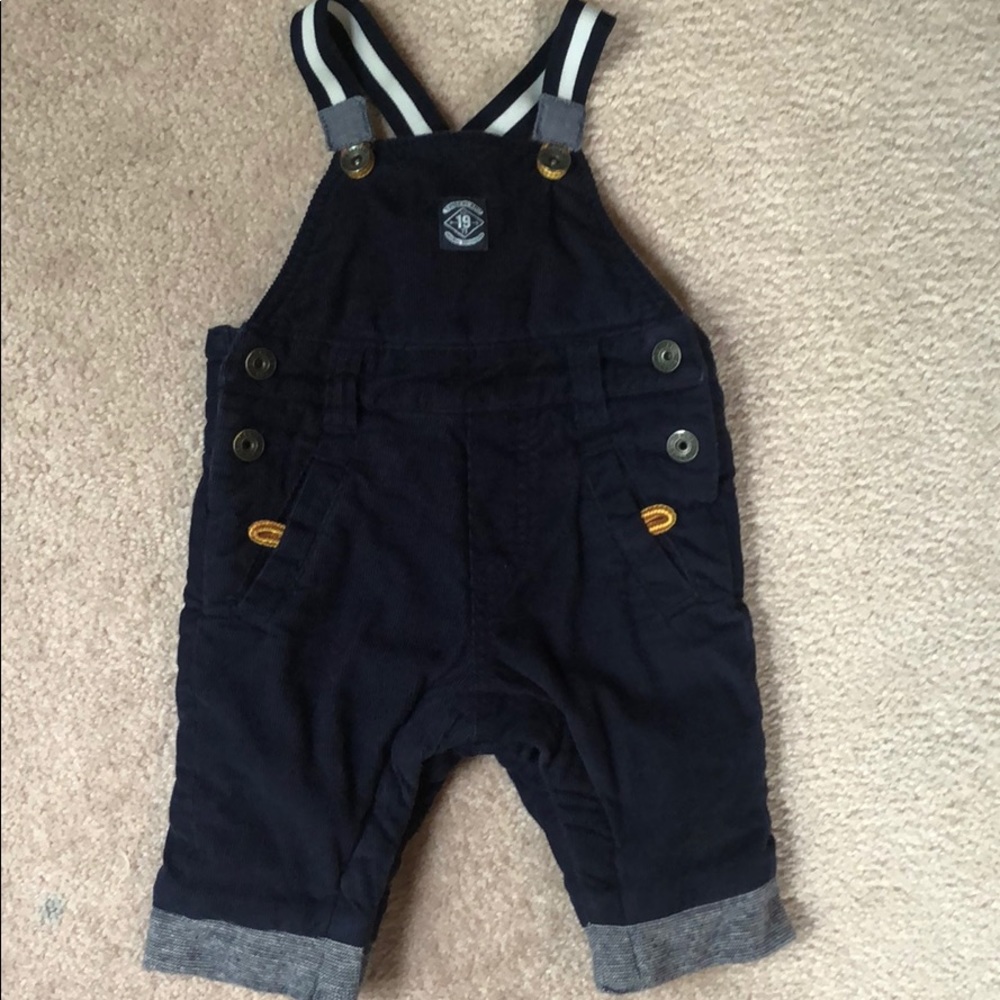 Timberland infant lined cord overalls